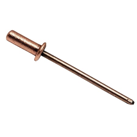 Irwin Blind Rivet, Dome Head, 0.125 in Dia., 0.362 in L, Copper Body, 1000 PK PCSD403H-VL